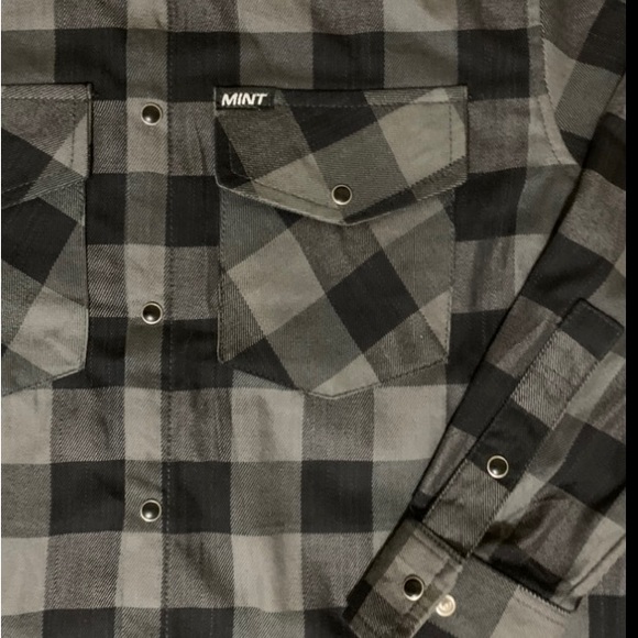 NWT Mint Speed Shop Flannel - Picture 3 of 3